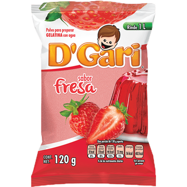 GELATINA DGARI FRESA 120G