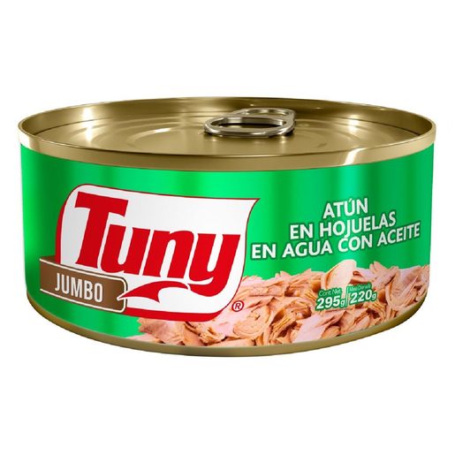 ATÚN TUNY EN AGUA JUMBO EN ACEITE 295 G